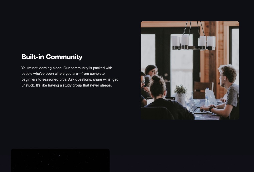 Nuerlo Built-in Community feature block