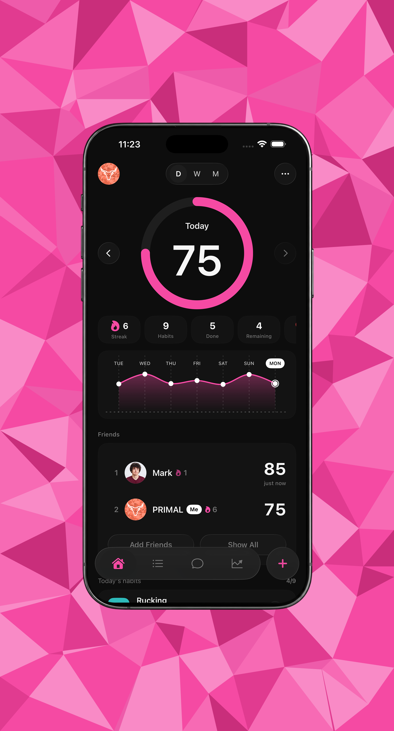 PRIMAL pink launch background