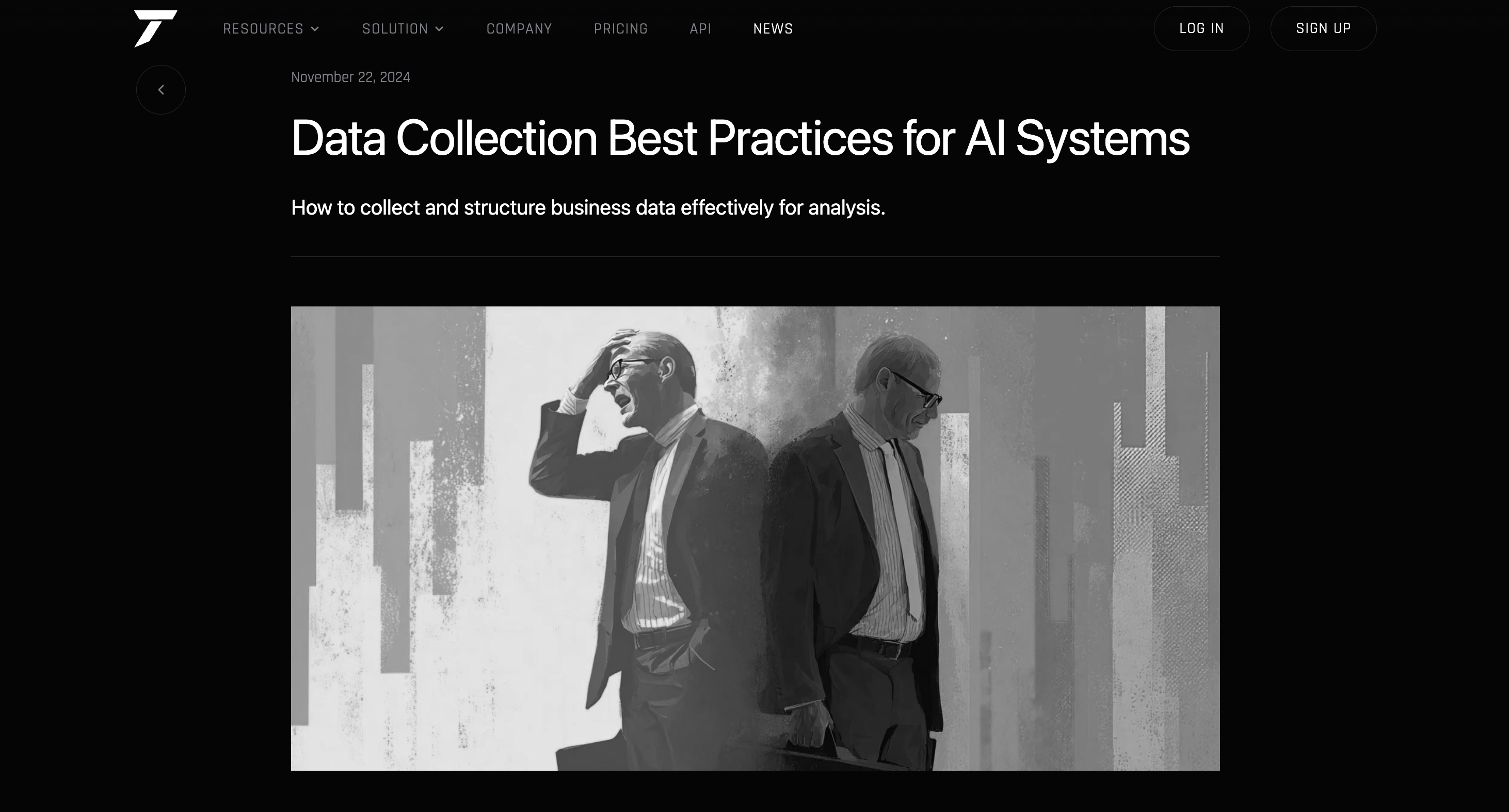 Tathor news article — Data Collection Best Practices for AI Systems